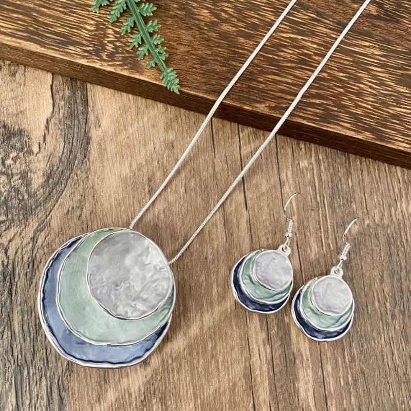 Elegante Vintage Damen Schmuckset mit Choker und Ohrringe - Image 9