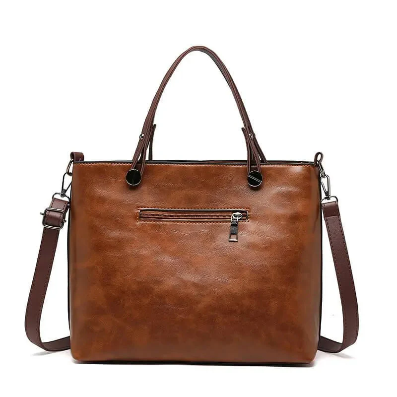 Elegante Vintage-Handtasche für Damen aus strapazierfähigem Stoff - Image 4