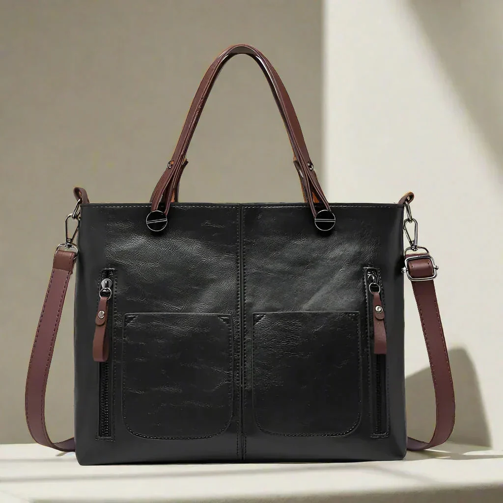 Elegante Vintage-Handtasche für Damen aus strapazierfähigem Stoff - Image 7
