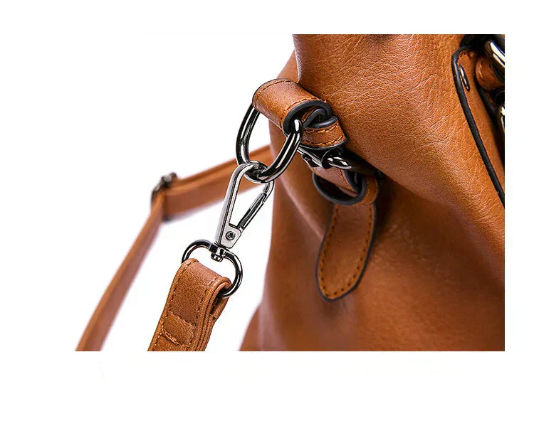 Elegante Vintage-Handtasche für Damen, weiches Material, großes Fassungsvermögen - Image 6