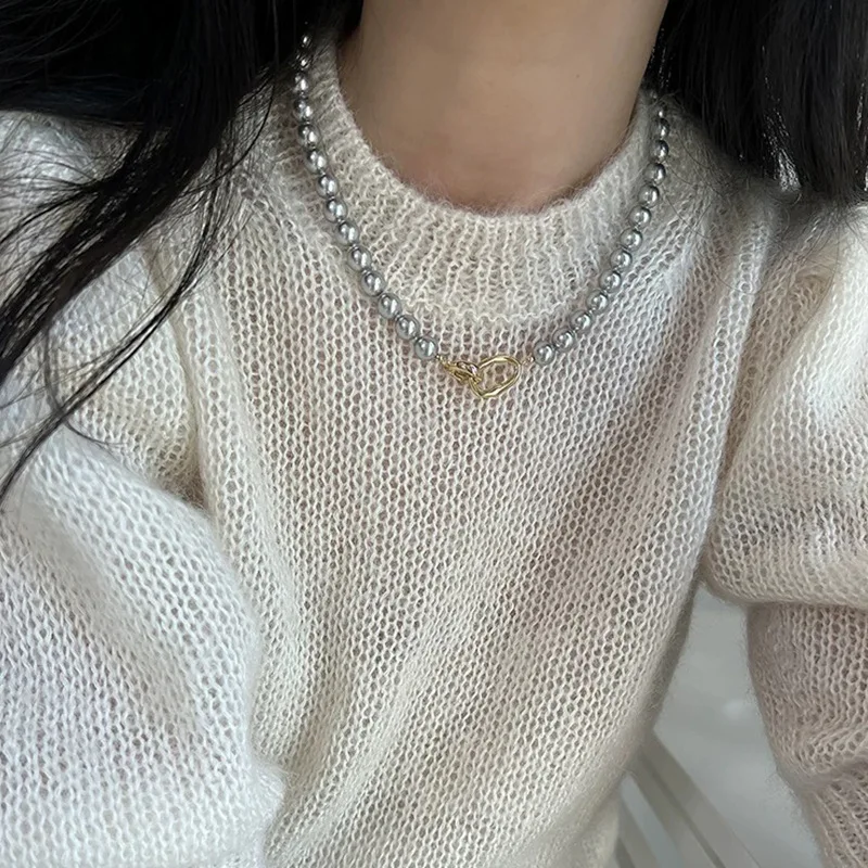 Elegante Vintage Perlen Damen Halskette mit Quaste - Image 11