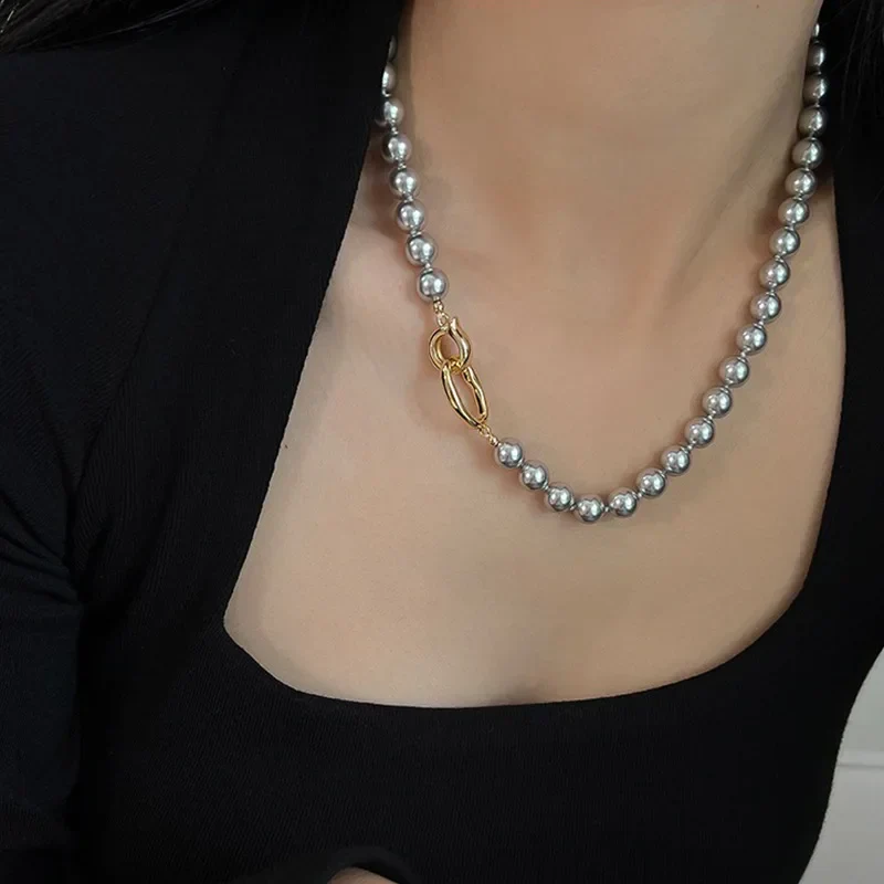 Elegante Vintage Perlen Damen Halskette mit Quaste - Image 14