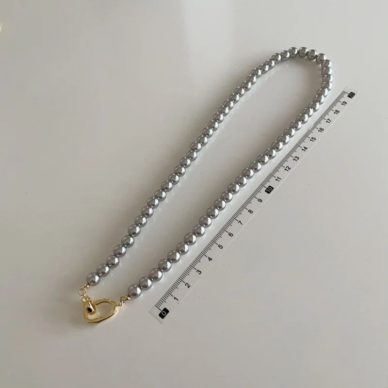 Elegante Vintage Perlen Damen Halskette mit Quaste - Image 15