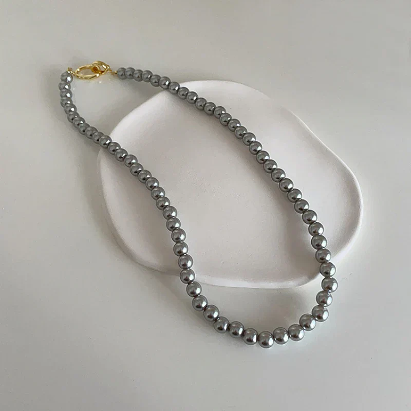 Elegante Vintage Perlen Damen Halskette mit Quaste - Image 16