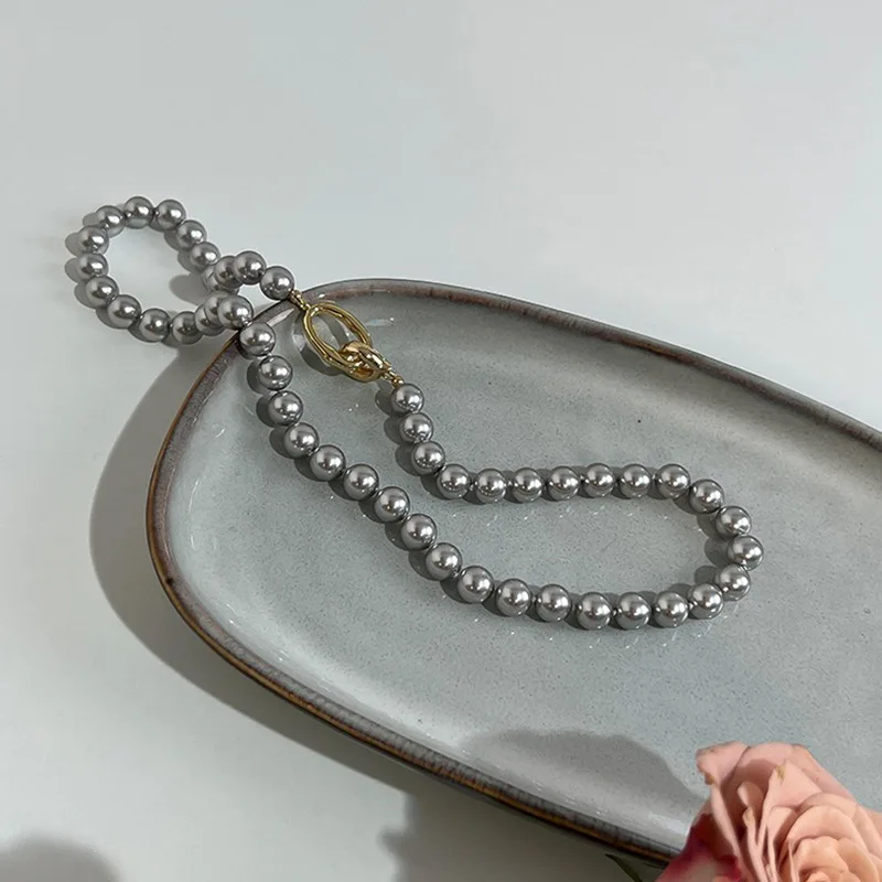 Elegante Vintage Perlen Damen Halskette mit Quaste - Image 18