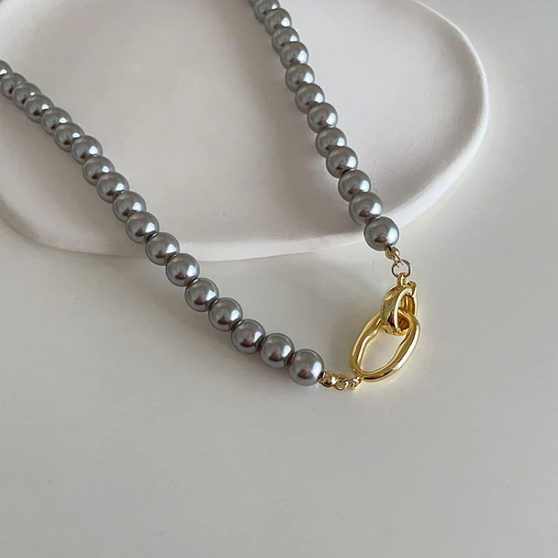 Elegante Vintage Perlen Damen Halskette mit Quaste - Image 7