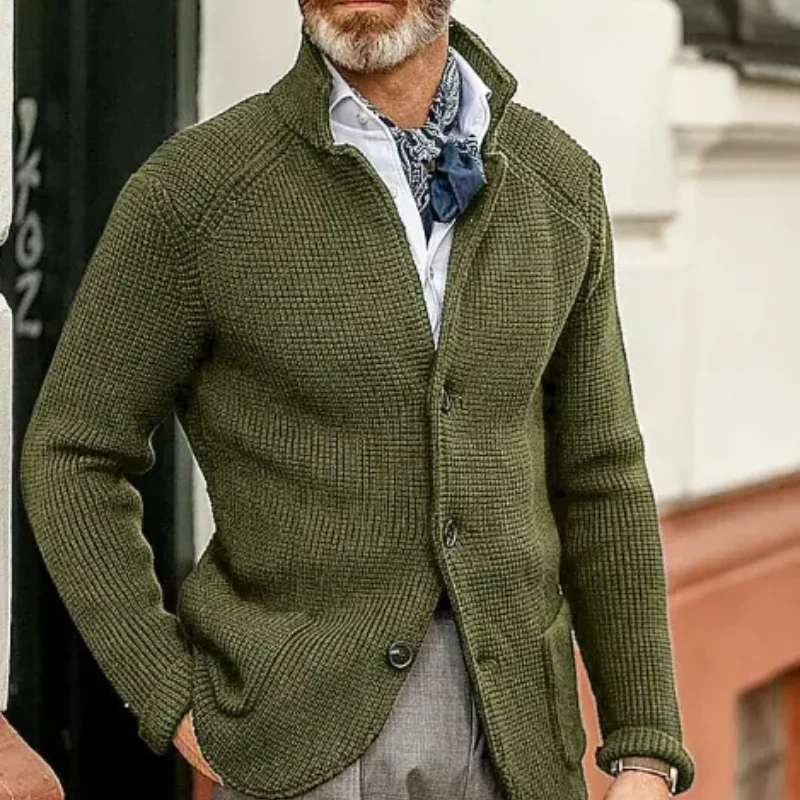 Elegante Vintage-Strickjacke für Herren | Strick - Image 6
