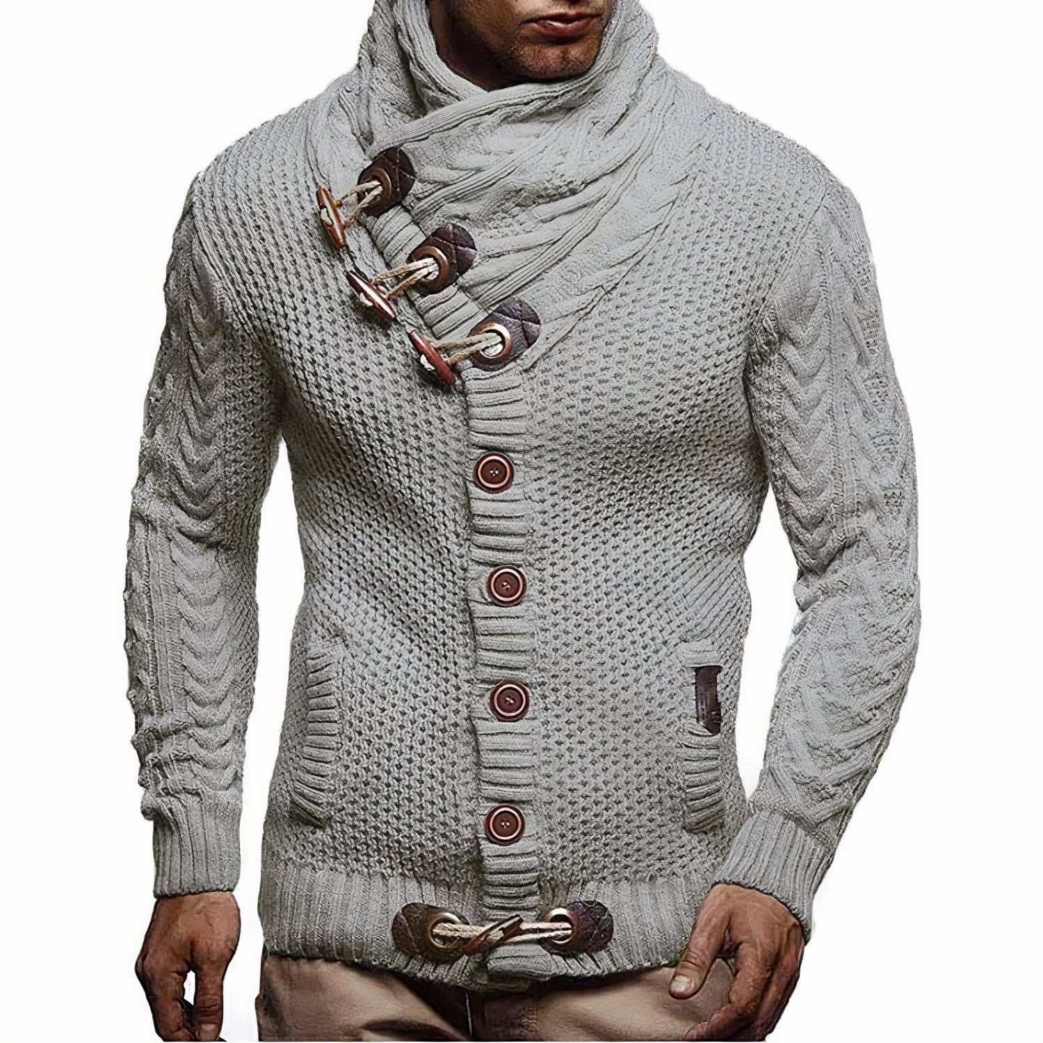 Elegante warme Strickjacke für Männer - Gregor - Image 3