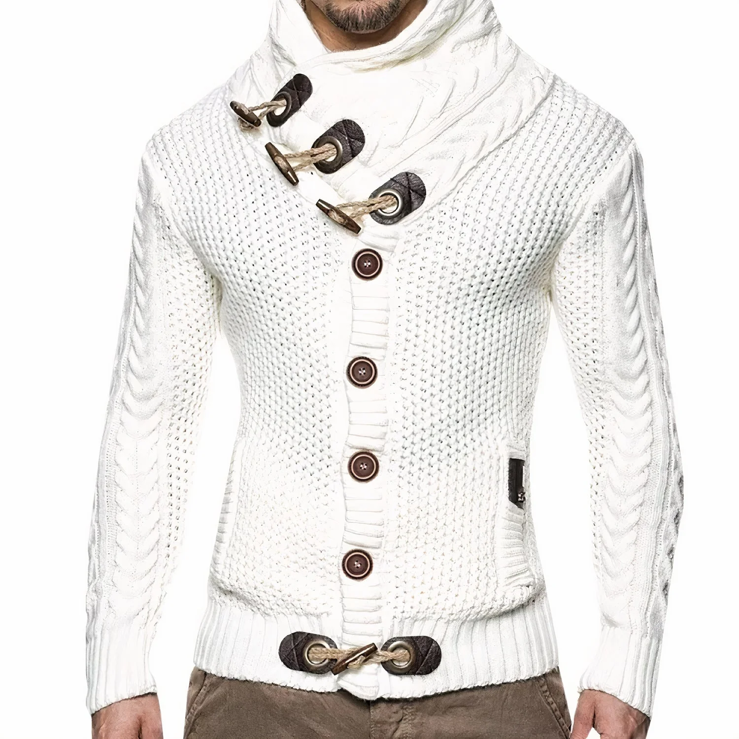 Elegante warme Strickjacke für Männer - Gregor - Image 4
