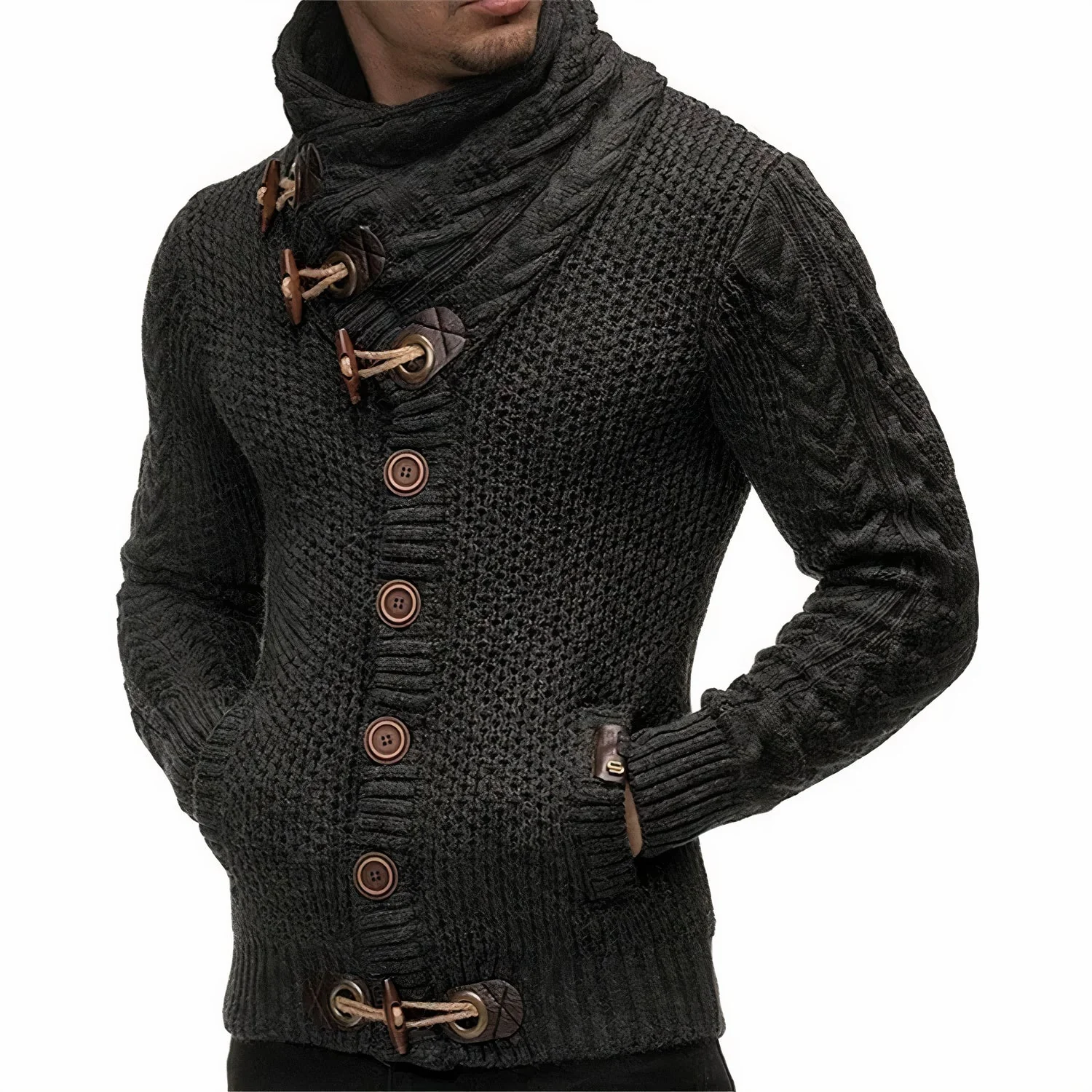 Elegante warme Strickjacke für Männer - Gregor - Image 5