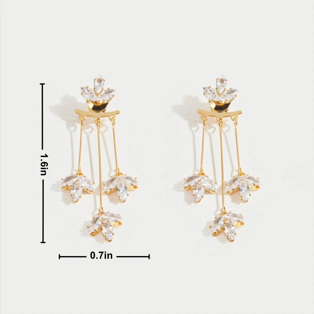 Elegante Wasserfall Ohrringe - Image 10