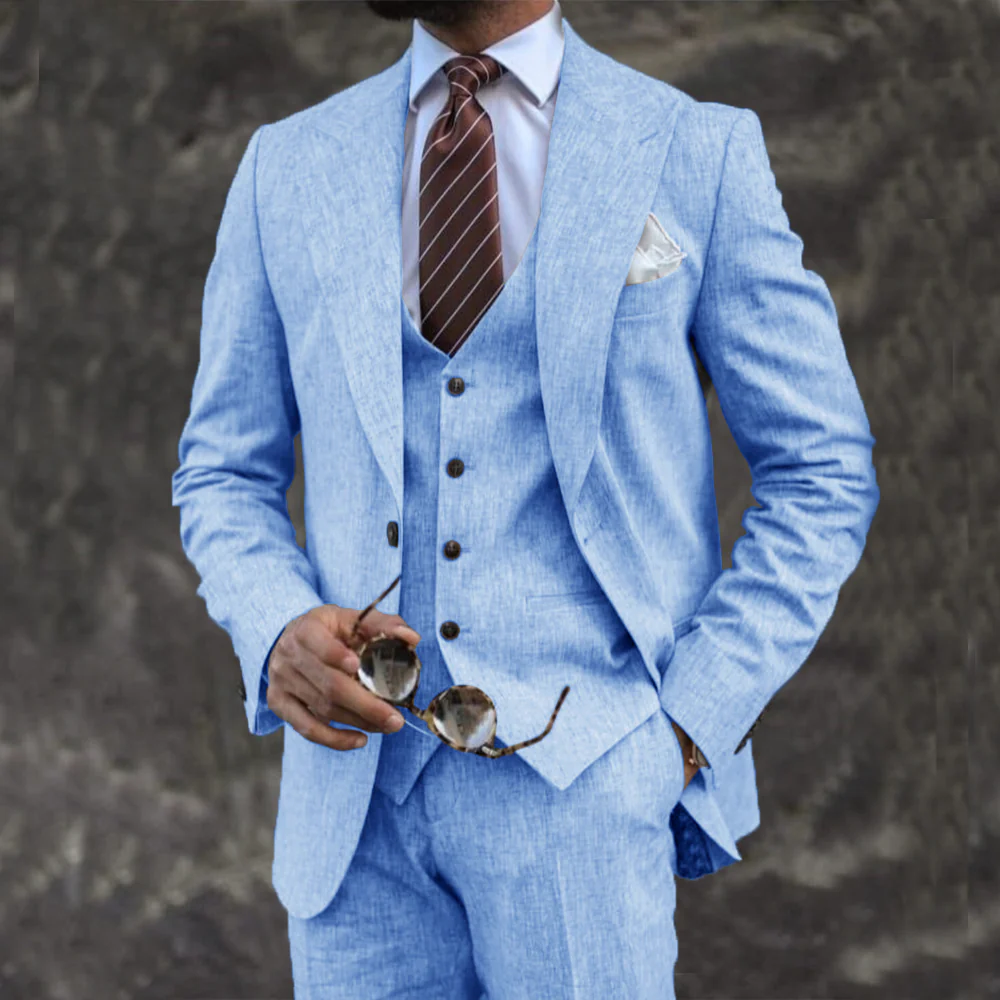 Eleganter 3-teiliger Herrenanzug mit Blazer, Weste und Hose - Thilo - Image 4