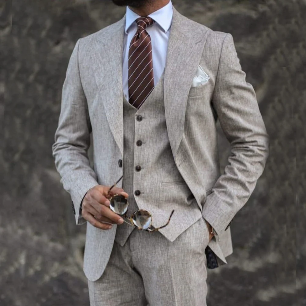 Eleganter 3-teiliger Herrenanzug mit Blazer, Weste und Hose - Thilo - Image 5