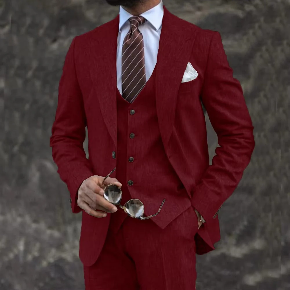 Eleganter 3-teiliger Herrenanzug mit Blazer, Weste und Hose - Thilo - Image 8
