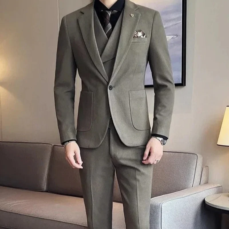 Eleganter 3-teiliger Hochzeitsgast-Anzug für Herren | mit Weste - Image 4