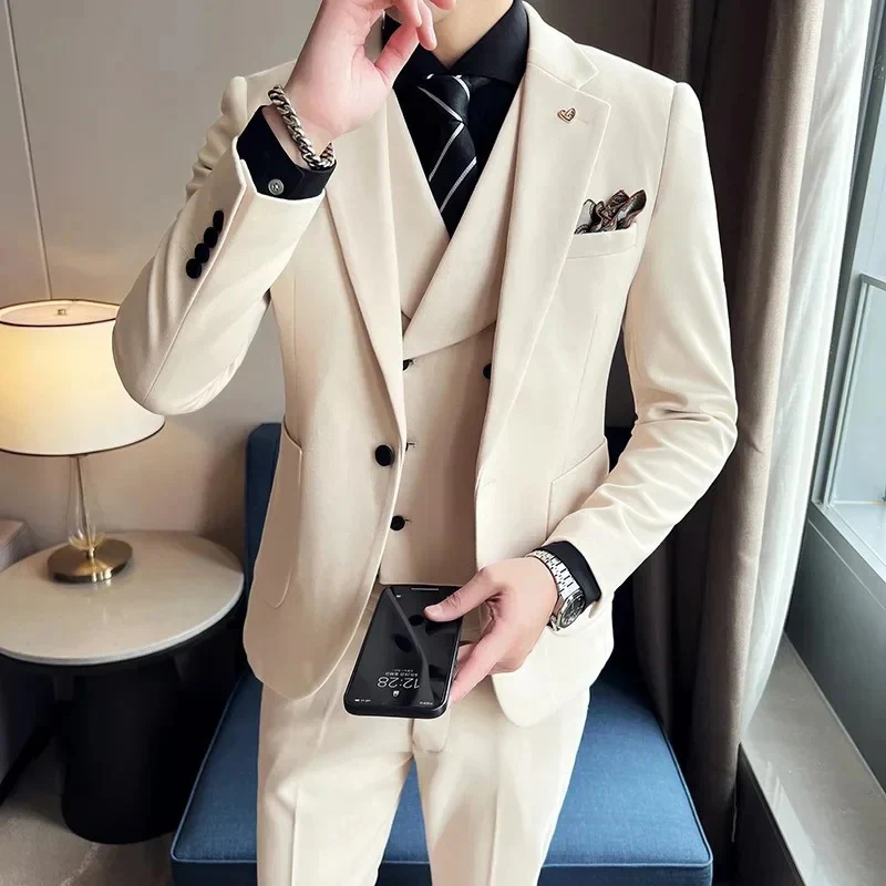 Eleganter 3-teiliger Hochzeitsgast-Anzug für Herren | mit Weste - Image 6