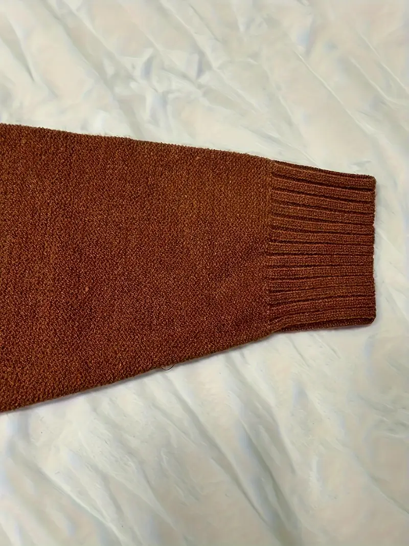 ELEGANTER BRAUNER KABELSTRICK-CARDIGAN | STILVOLL, KOMFORTABEL, VIELSEITIG - Image 4