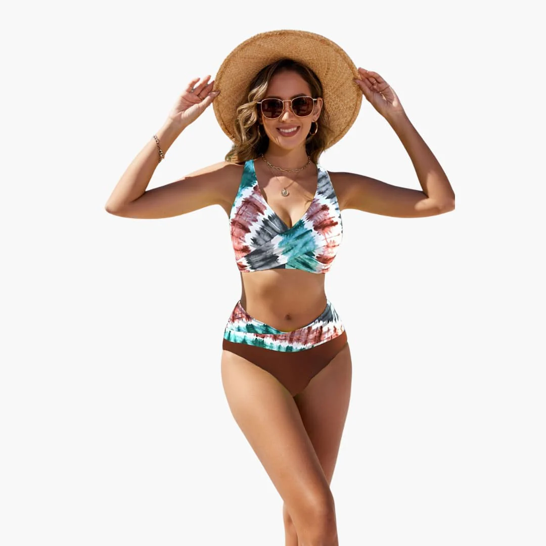 Eleganter Crossover-Bikini - Damen Zweiteiler für den Sommer - Image 2