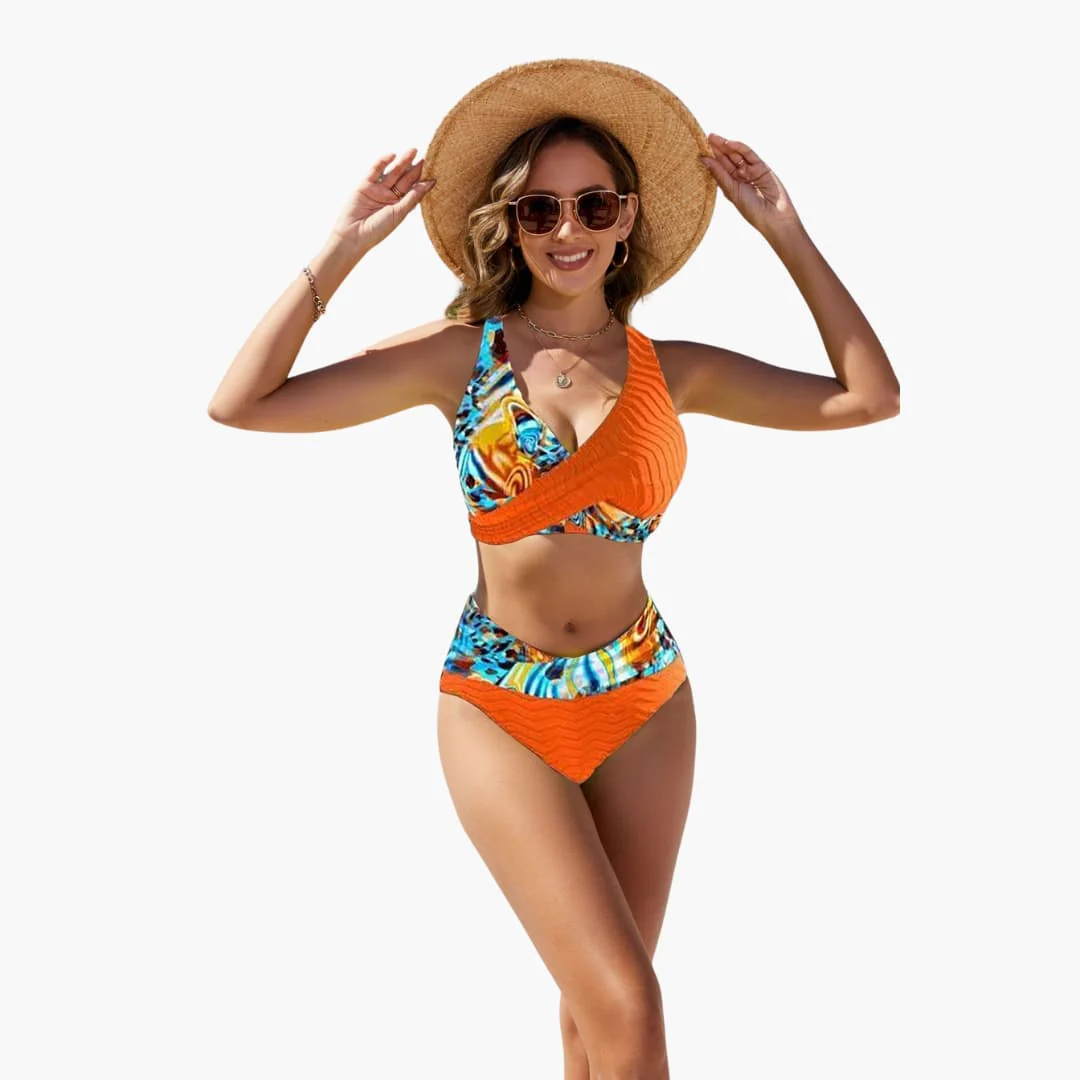Eleganter Crossover-Bikini - Damen Zweiteiler für den Sommer - Image 6