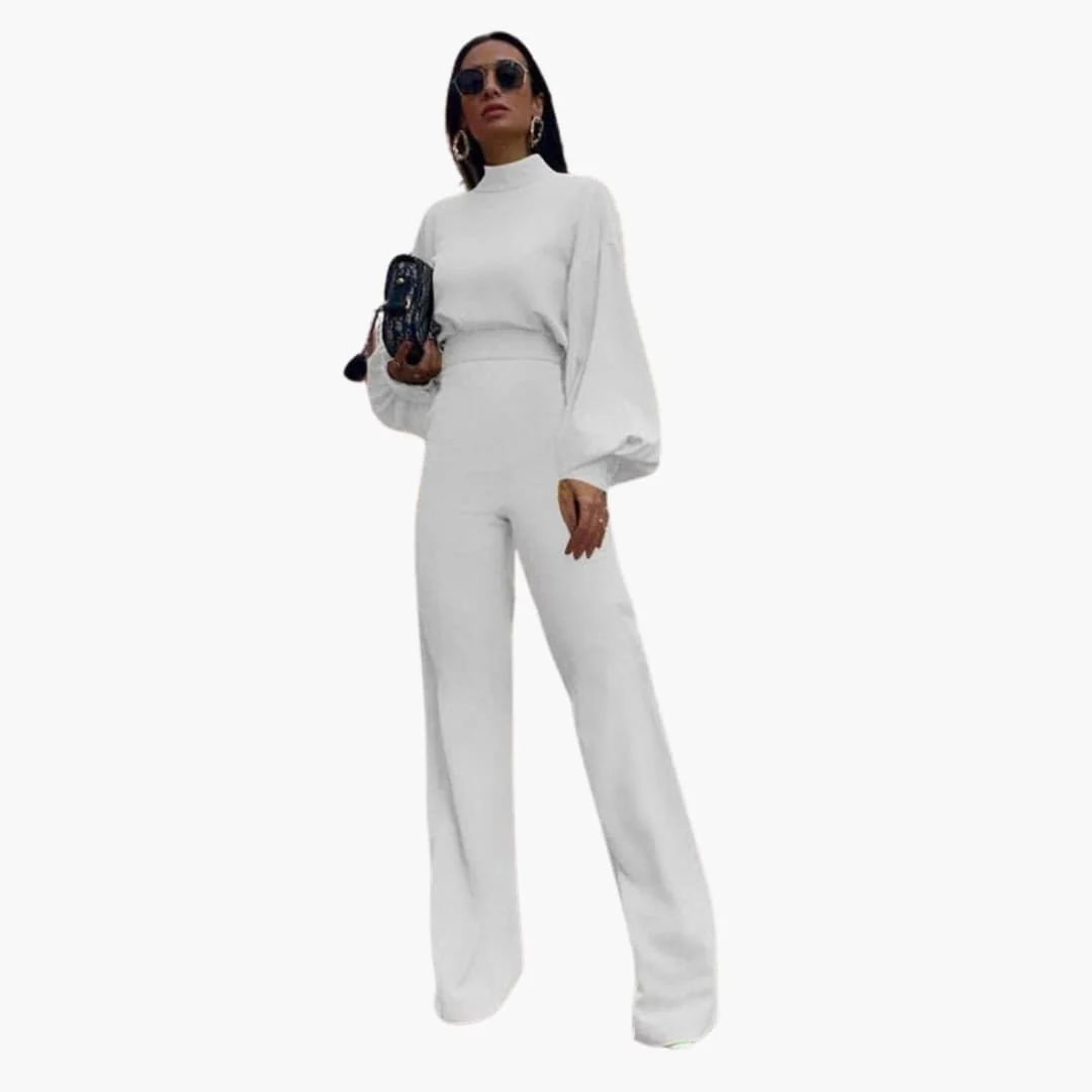 Eleganter Damen Jumpsuit - Bequemer Stil mit halbem Kragen - Image 2