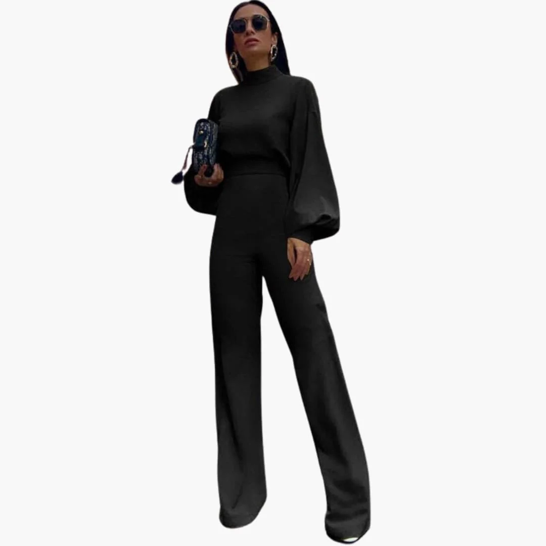 Eleganter Damen Jumpsuit - Bequemer Stil mit halbem Kragen - Image 5