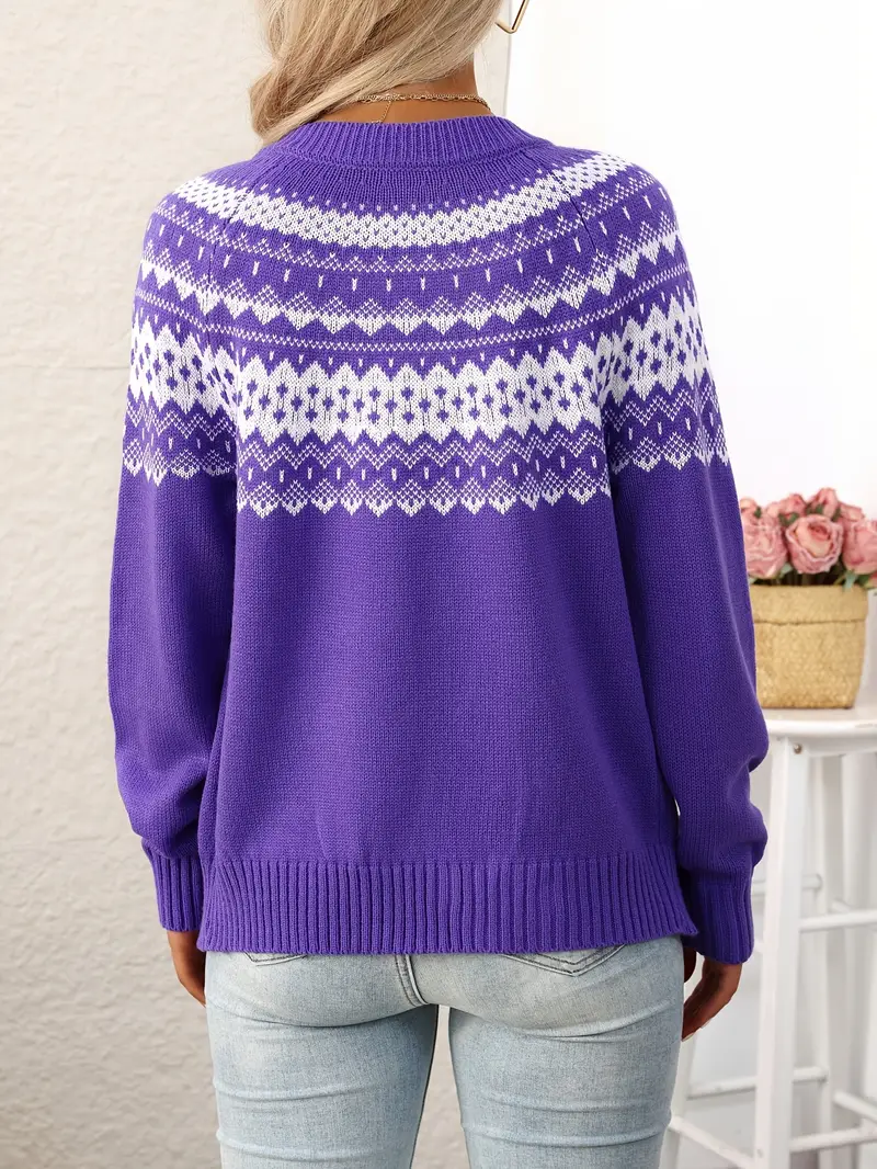 ELEGANTER GEOMETRISCHER MUSTER STRICKCARDIGAN | MODERNER STIL, KOMFORTABEL, VIELSEITIG - Image 5