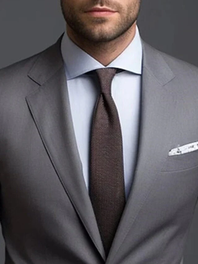 Eleganter Grauer Hochzeitsgast Anzug für Herren | Zweiteilig - Image 2
