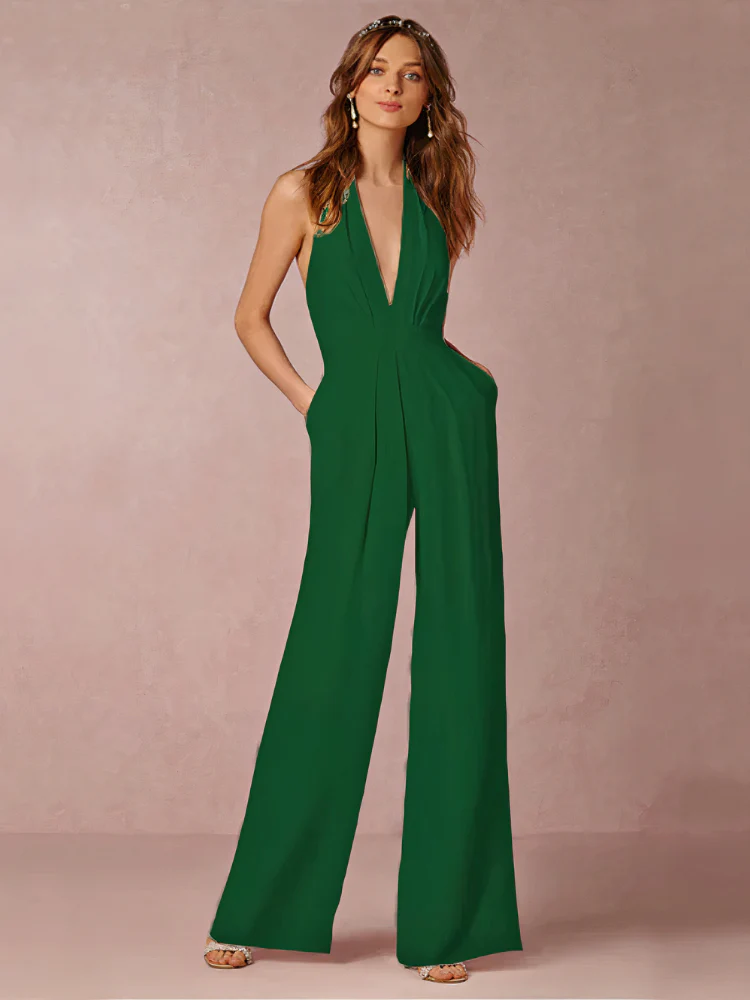 Eleganter Halter-Jumpsuit für Damen | Hochzeitsgäste - Image 2