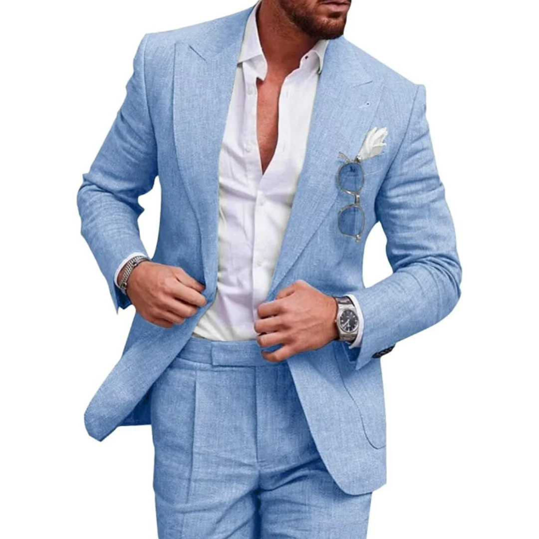 Eleganter Hochzeitsgastanzug Für Herren | Tailliert - Image 2