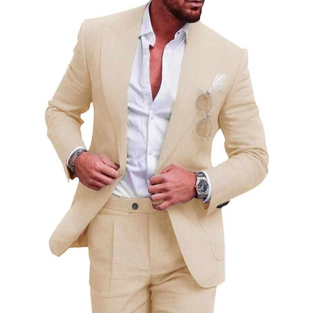Eleganter Hochzeitsgastanzug Für Herren | Tailliert - Image 8