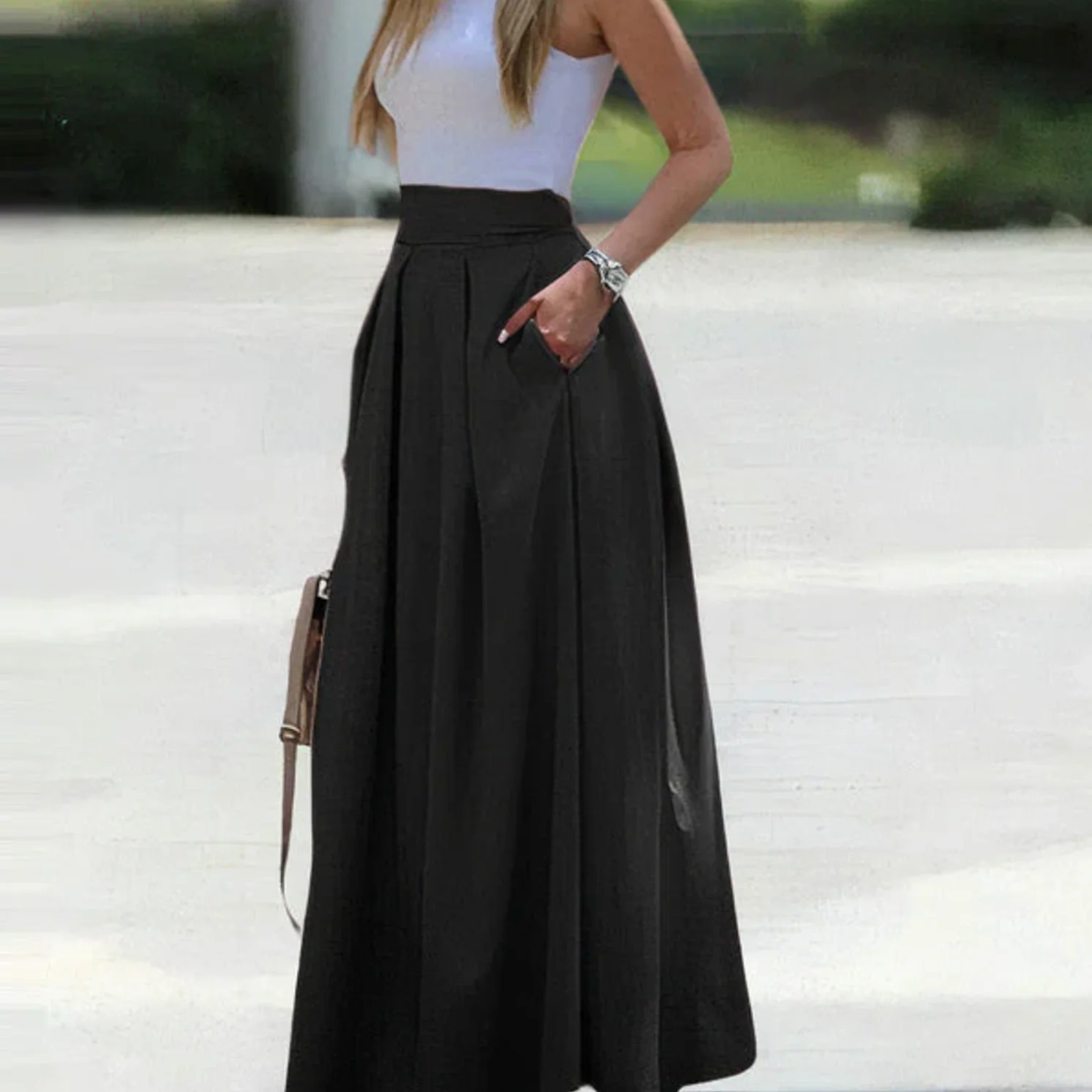 Eleganter langer Sommerrock - Anthea