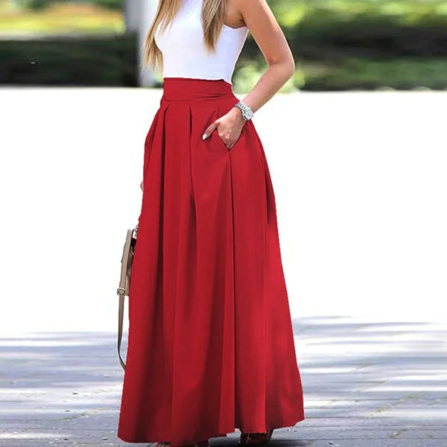 Eleganter langer Sommerrock - Anthea - Image 2