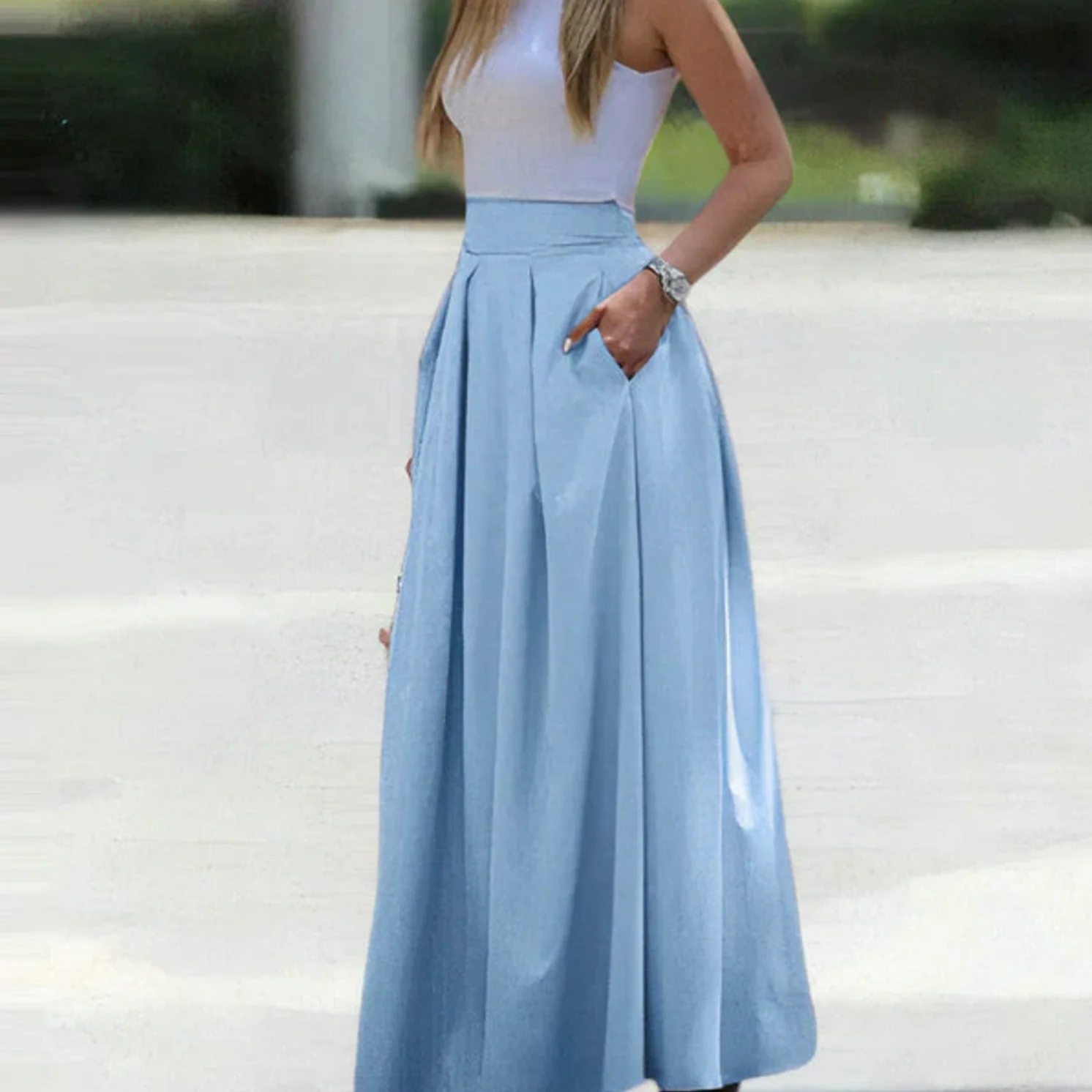 Eleganter langer Sommerrock - Anthea - Image 5