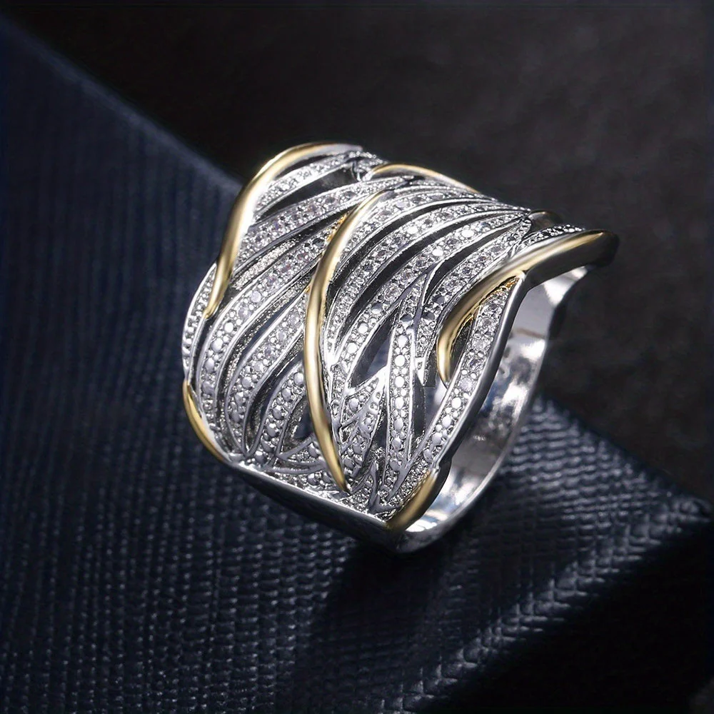 Eleganter mehrlagiger gedrehter Ring - Image 3