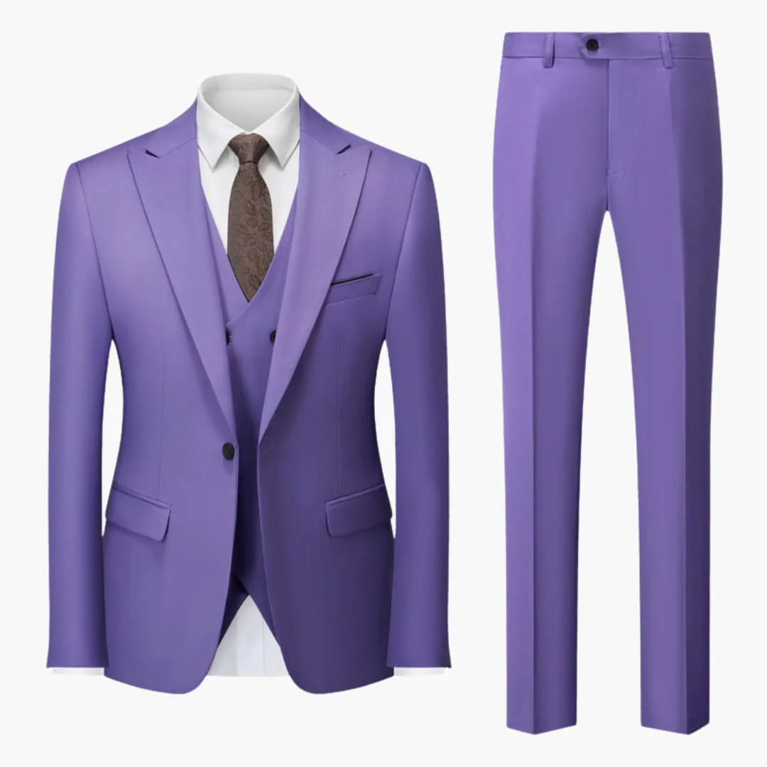 Eleganter Slim Fit Anzug - Herren 3-teilig für Business - Image 11