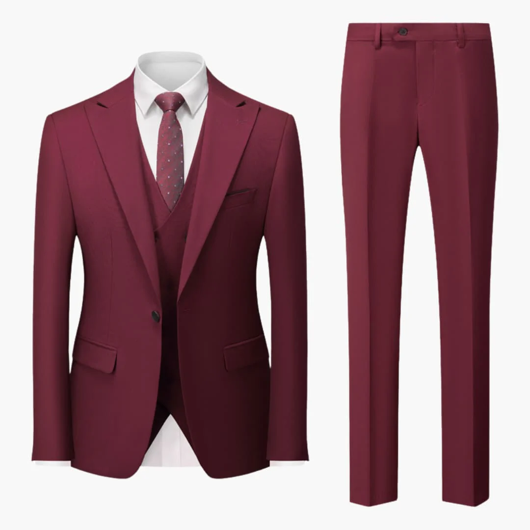 Eleganter Slim Fit Anzug - Herren 3-teilig für Business - Image 3