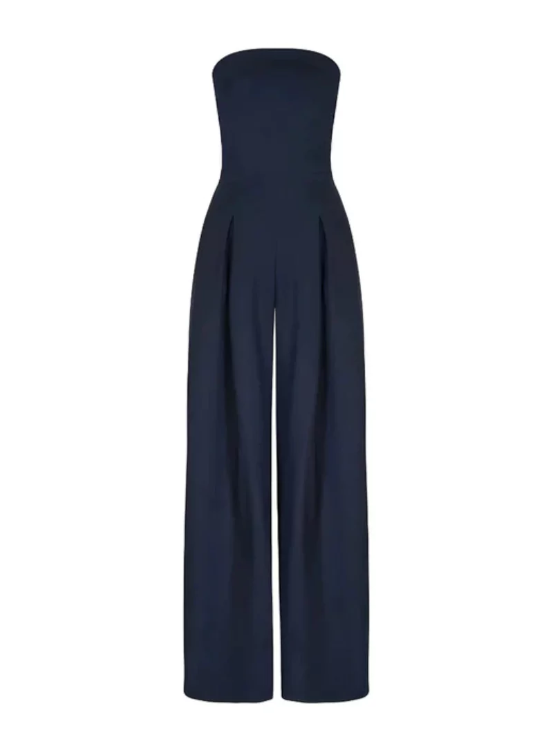 Eleganter trägerloser Jumpsuit für Damen – Weit geschnitten für den Sommer - Image 2