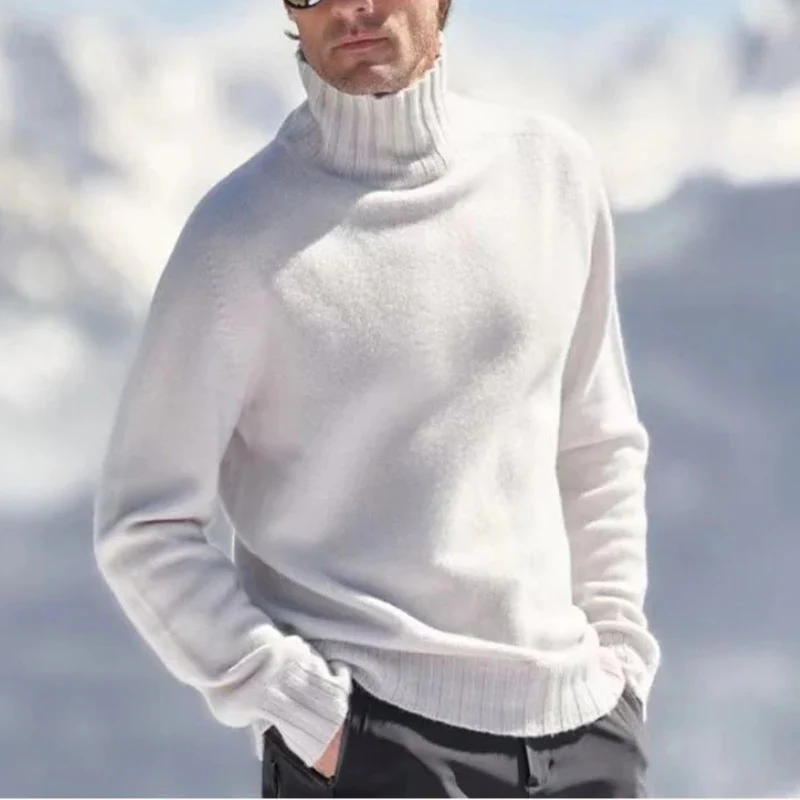 Eleganter warmer Pullover für Herren | Rollkragen - Image 4
