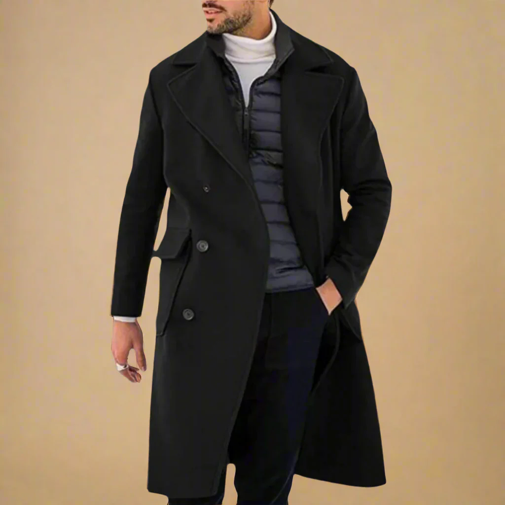 Eleganter warmer Trenchcoat für Männer - Heinrich - Image 2