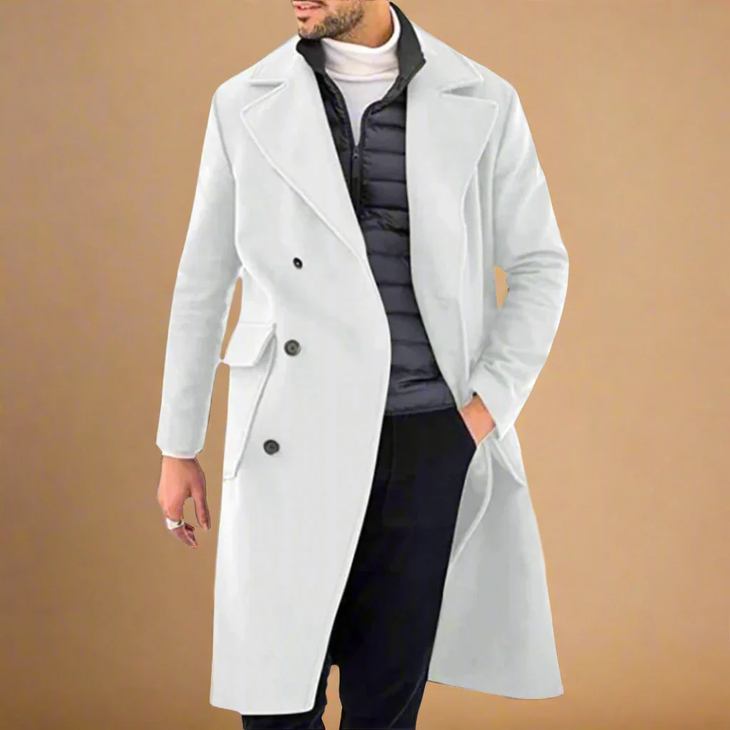 Eleganter warmer Trenchcoat für Männer - Heinrich - Image 3