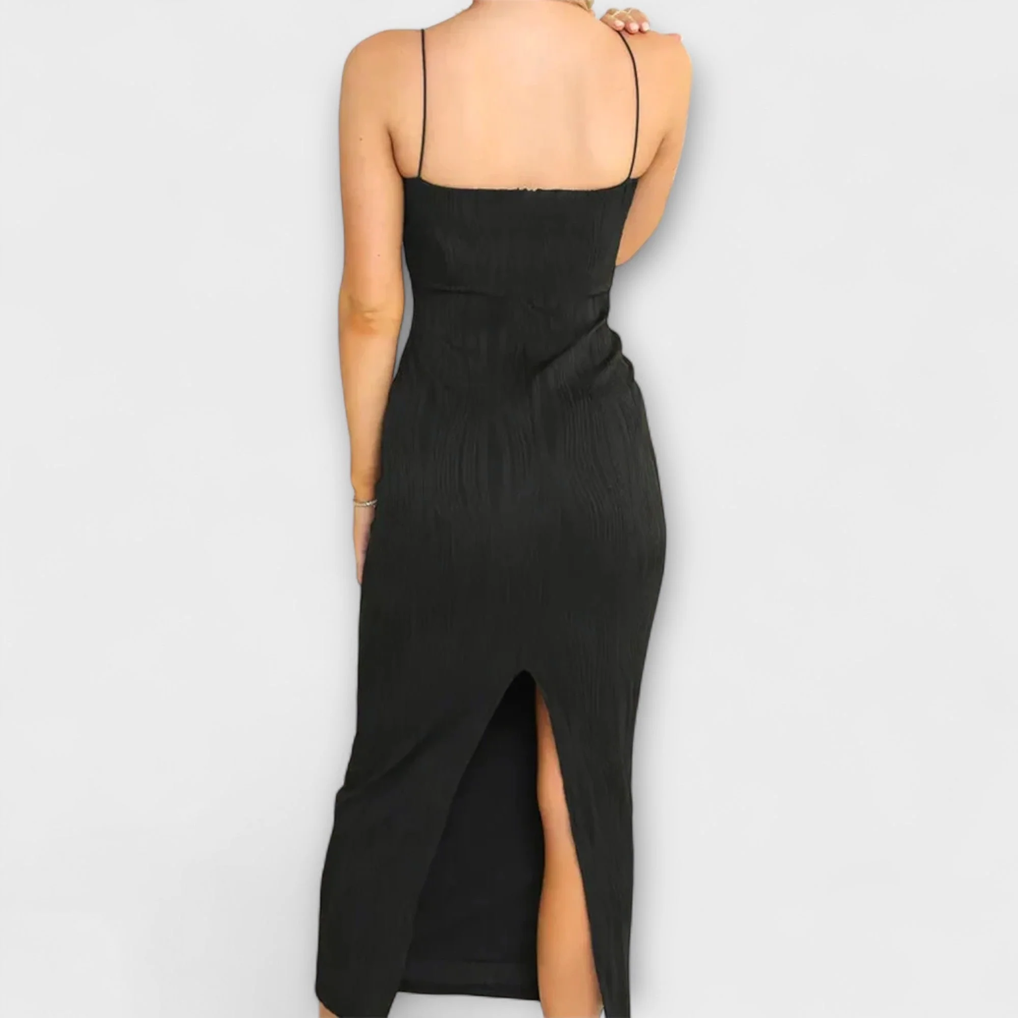 Elegantes ärmelloses Maxikleid mit Raffungen - Image 2