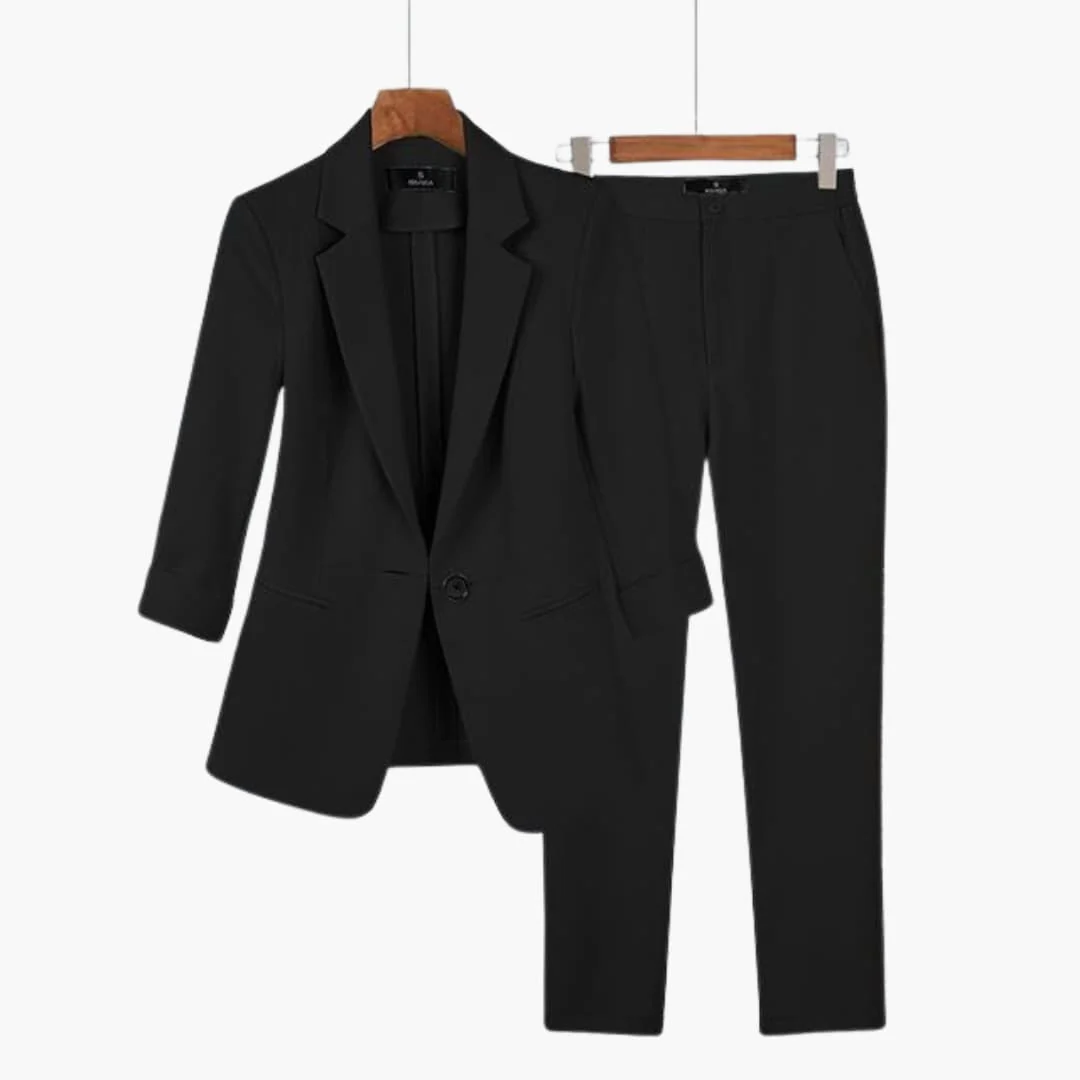 Elegantes Blazer- und Hosen-Set für Frauen - Perfekter Anzug - Image 5