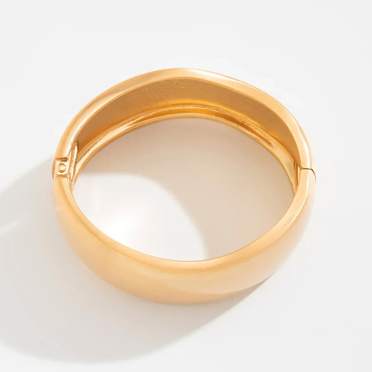 Elegantes Breites Damen Armreif Vintage Armband Gold - Image 7