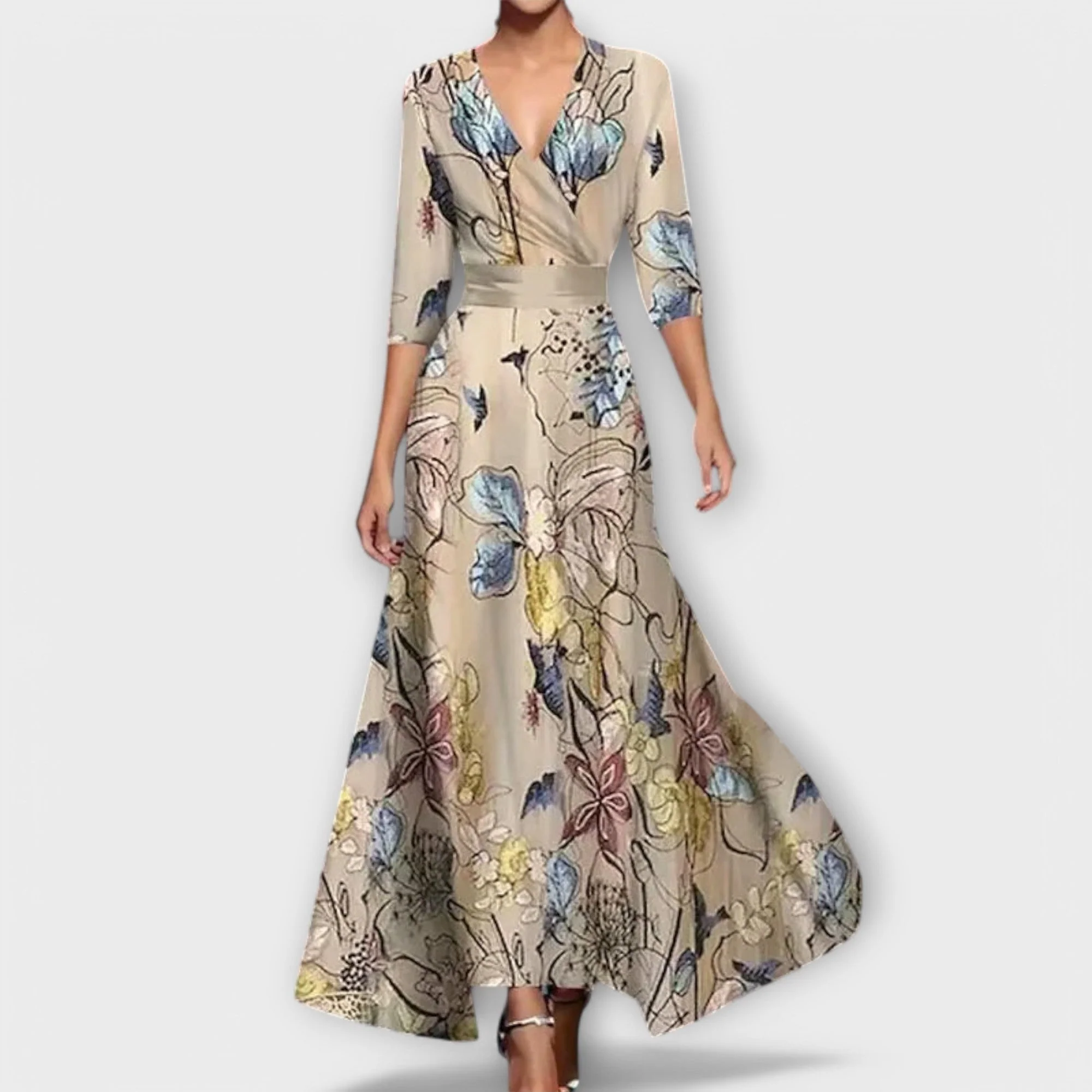 Elegantes Cocktail Damenkleid mit Designärmeln - Image 2