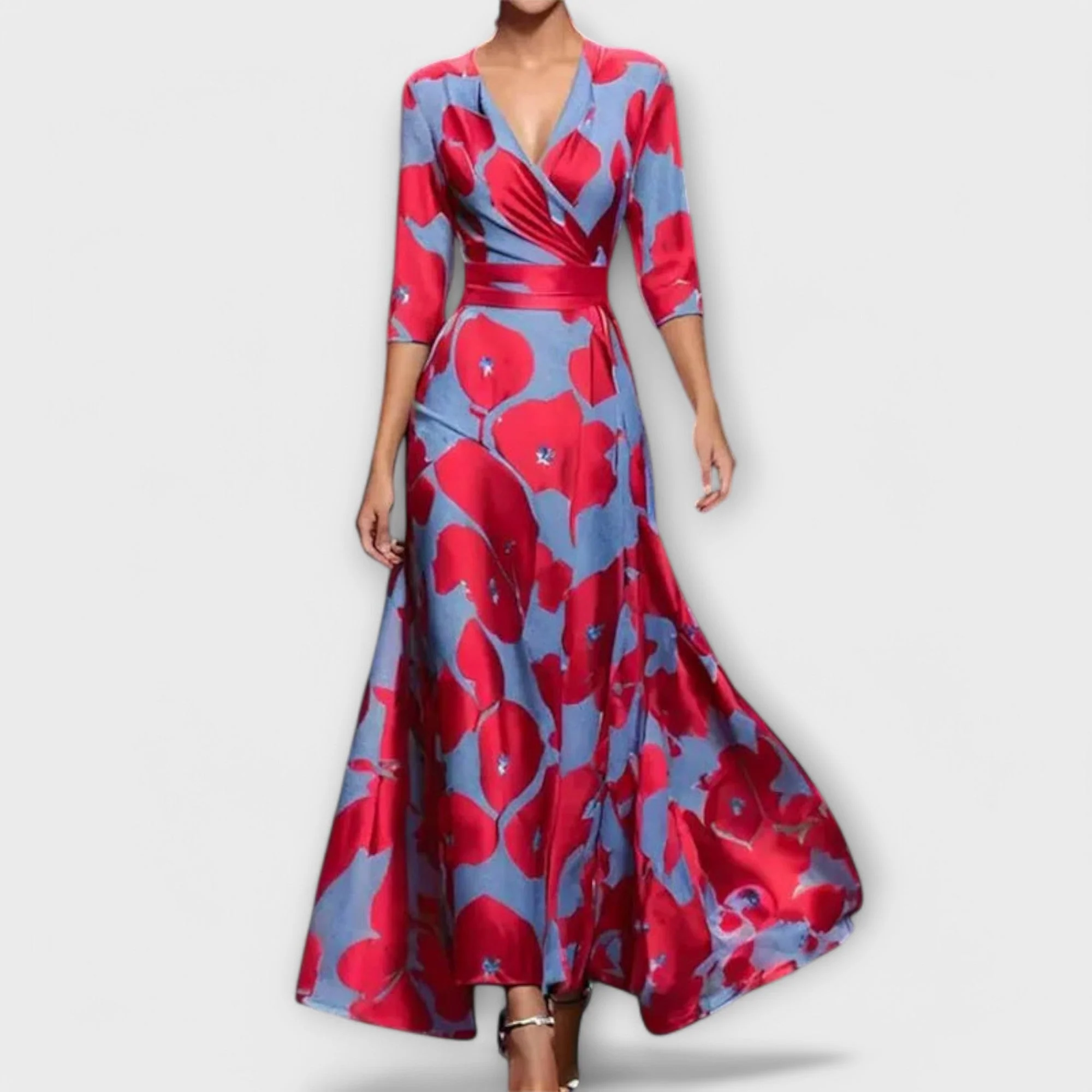 Elegantes Cocktail Damenkleid mit Designärmeln - Image 4