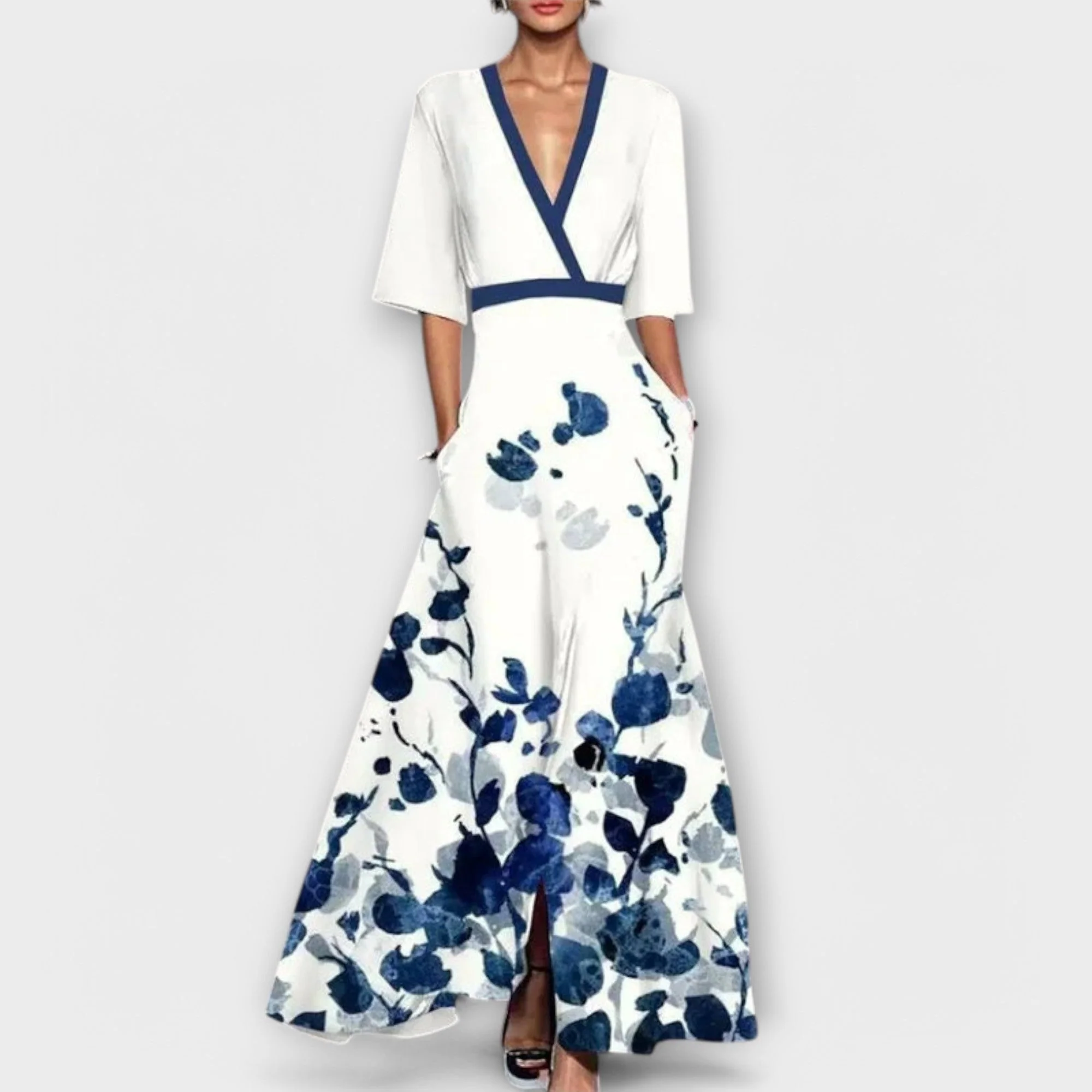 Elegantes Cocktail Damenkleid mit Designärmeln - Image 5