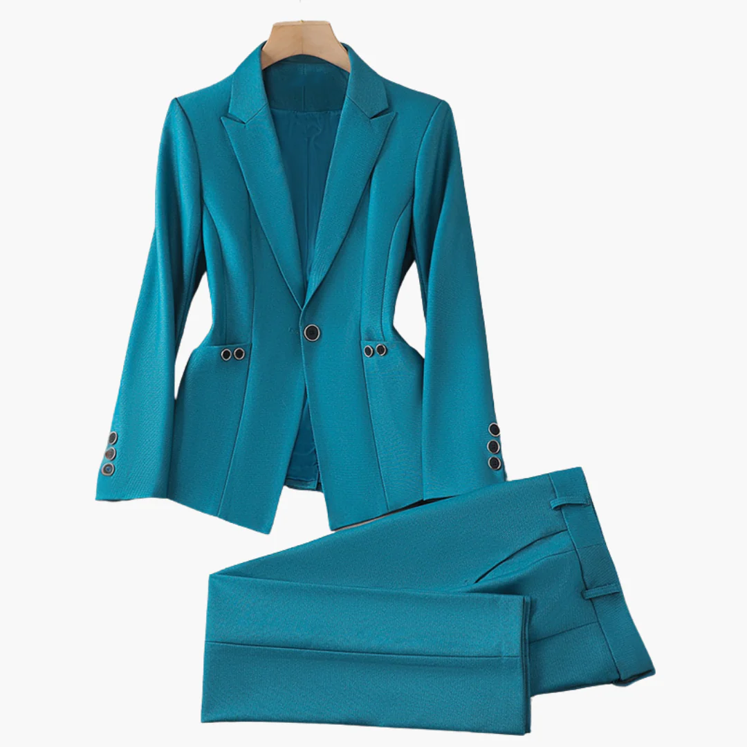 Elegantes Damen Blazer-Ensemble mit Hose - Klassisches Design - Image 3