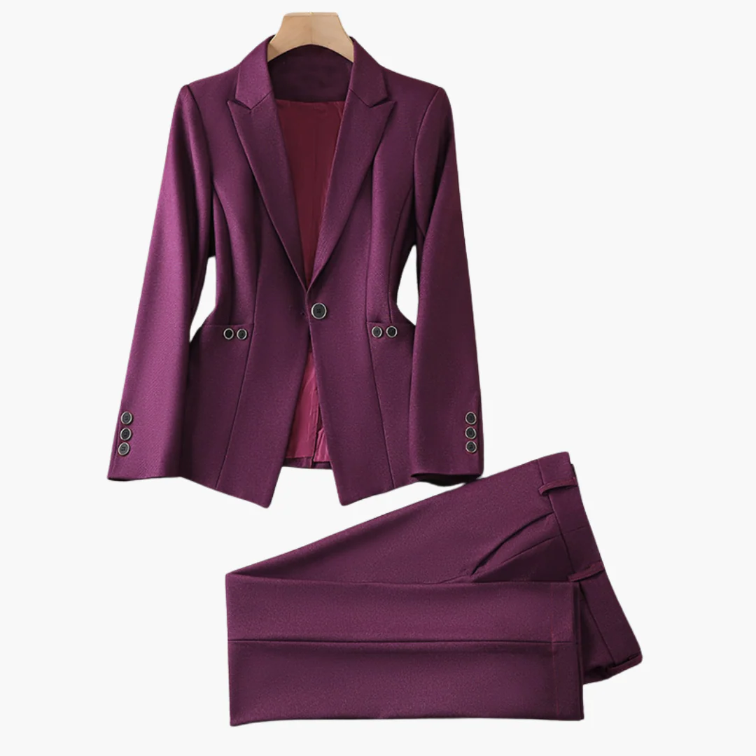 Elegantes Damen Blazer-Ensemble mit Hose - Klassisches Design - Image 4
