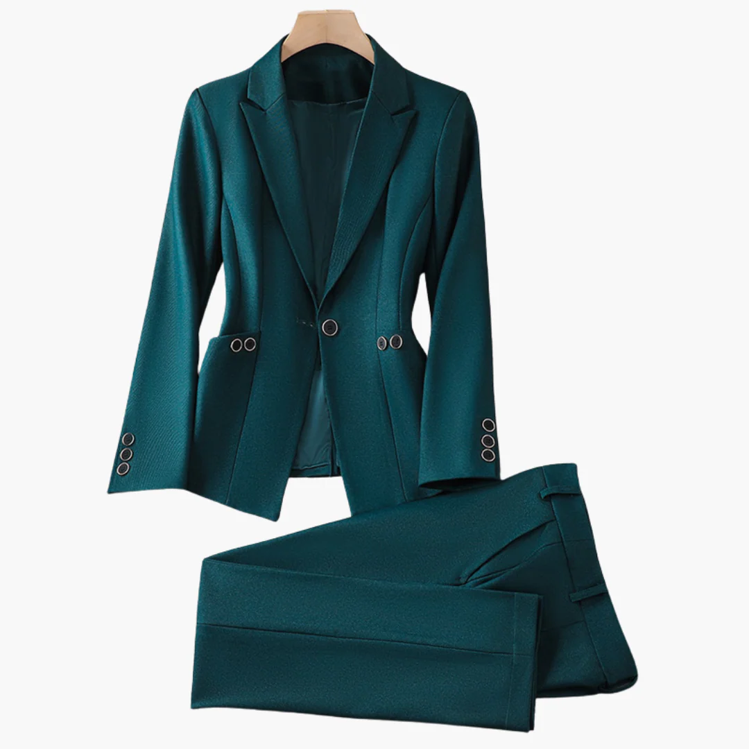 Elegantes Damen Blazer-Ensemble mit Hose - Klassisches Design - Image 5
