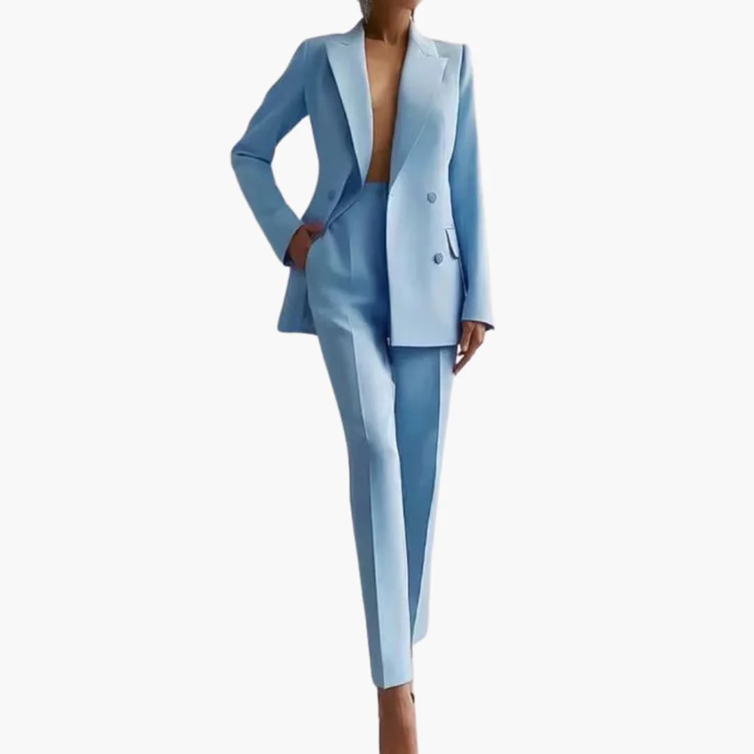 Elegantes Damen Blazer-Ensemble - Taillierter Schnitt mit Hose - Image 14